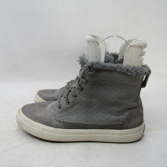 Sperry Top Sider Womens Size 7 M Gray Suede Lace Up Ankle Fashion Boots Bootie - Picture 1 of 11
